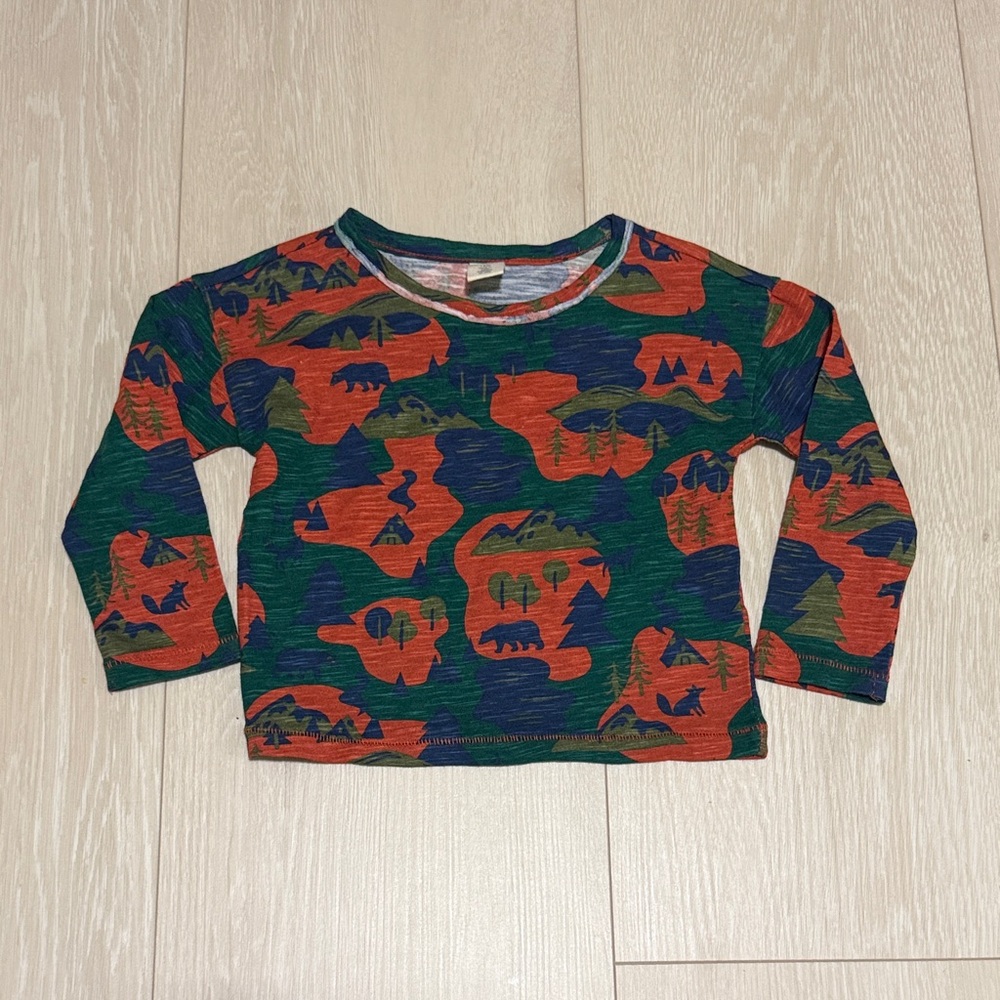 ✨  Tucker + Tate Kids Dino Print Long Sleeve - Green & Red